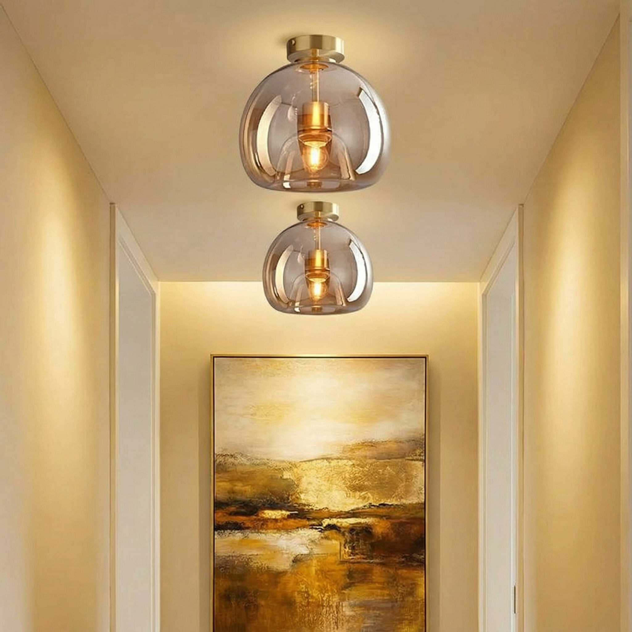 Elegant Modern AstraLume Flush Mount Ceiling Light Fixture
