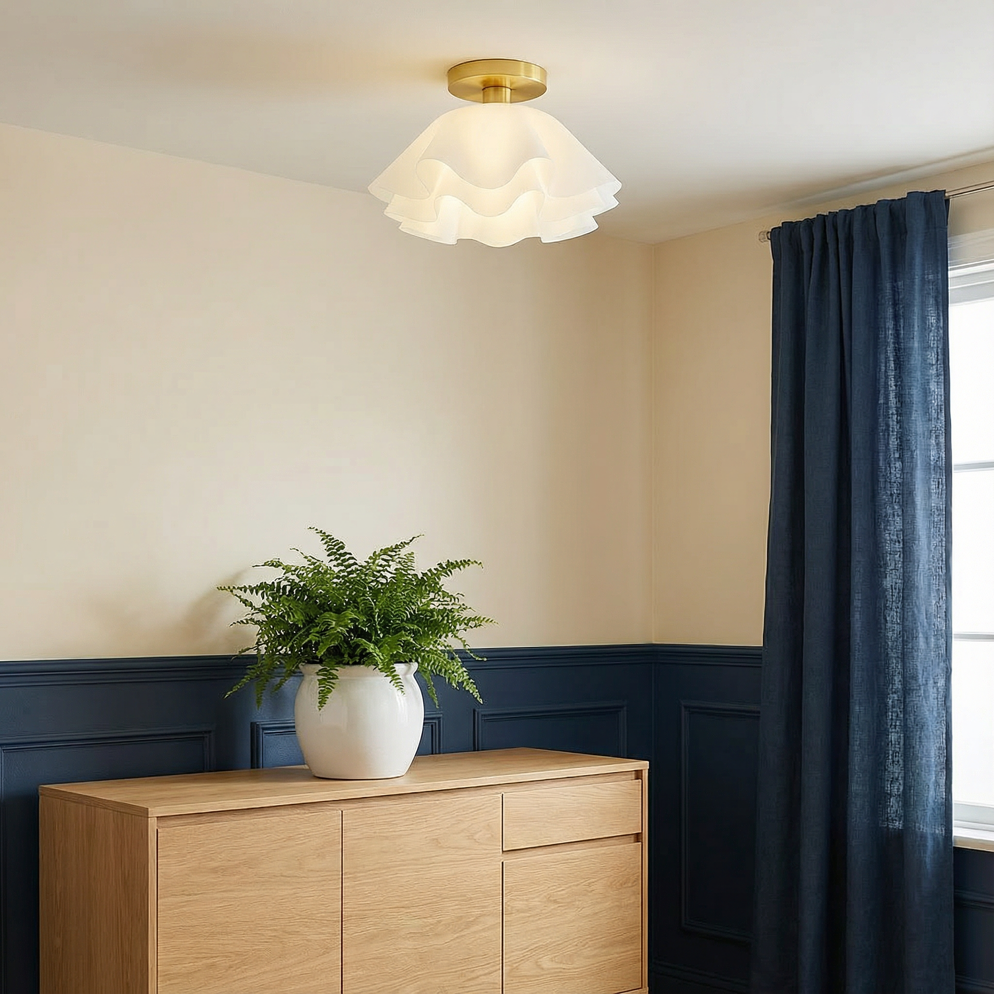 Elegant NovaLux Modern LED Flush Mount Ceiling Light Fixture