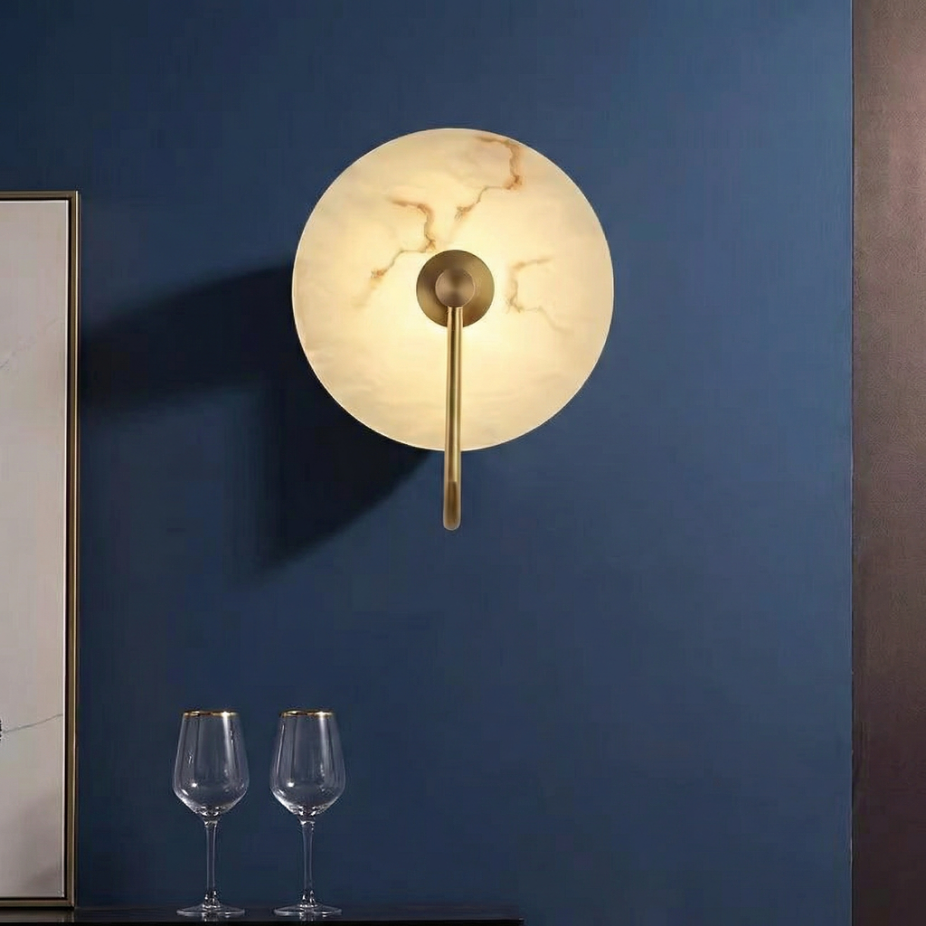 Astra márvány fali lámpa lágy LED fénnyel, modern fali lámpatest meleg hangulathoz
