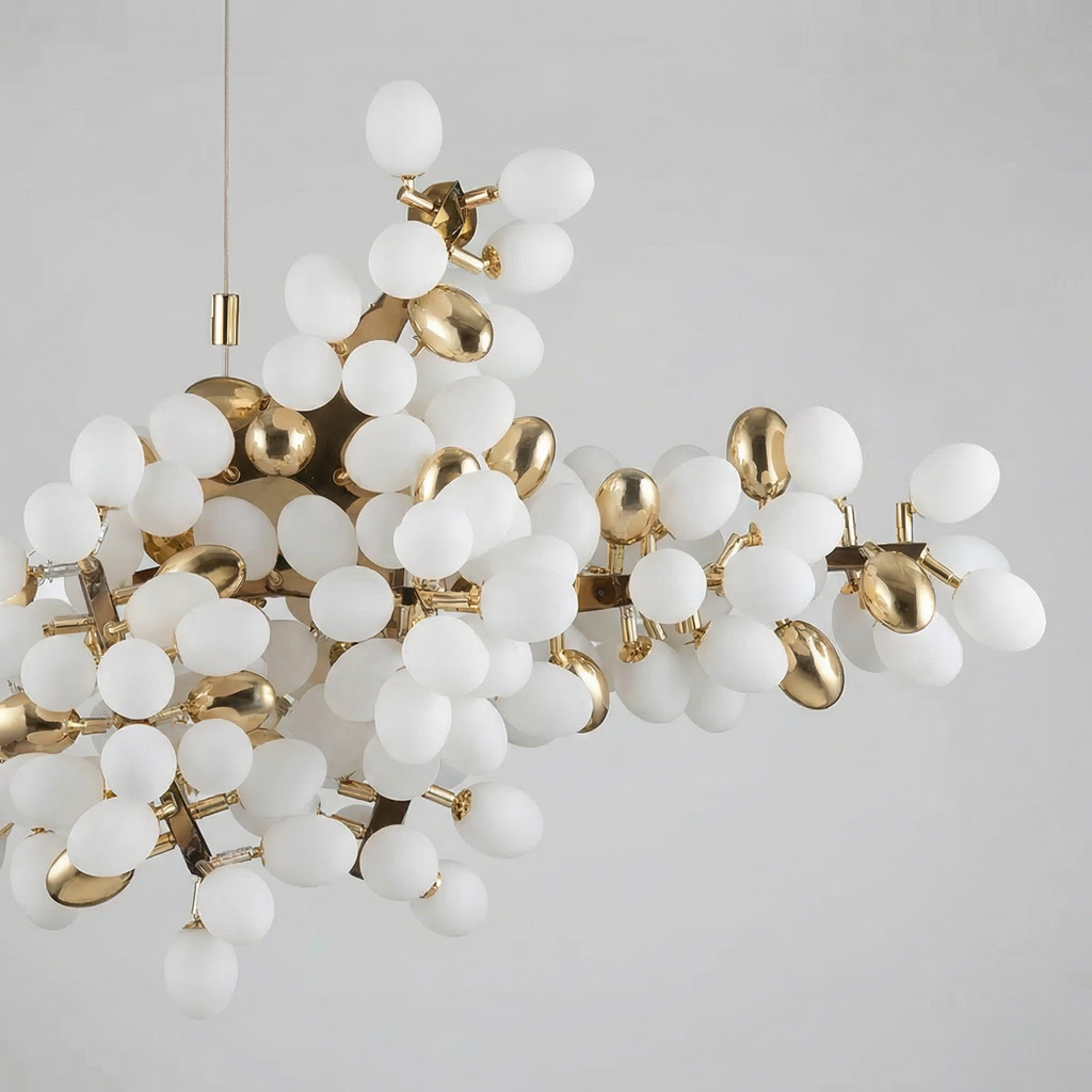 Aurora kristály csillár lámpa állítható magassággal étkezőbe és modern terekbe