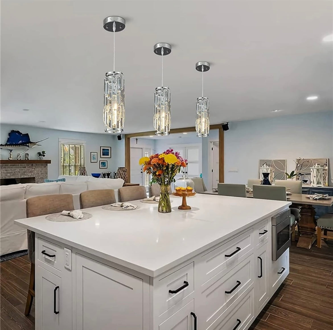 Luma Kristal Kleine LED Hanglamp Kroonluchter voor Eetkamer