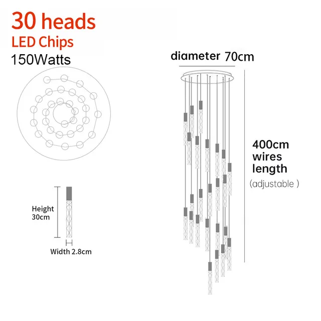 Aurelia Spirál Mennyezeti Lámpa Elegáns Loft Lámpa Előszobákba